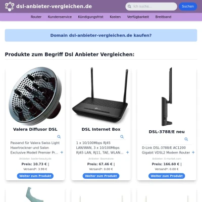 Screenshot dsl-anbieter-vergleichen.de