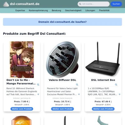 Screenshot dsl-consultant.de