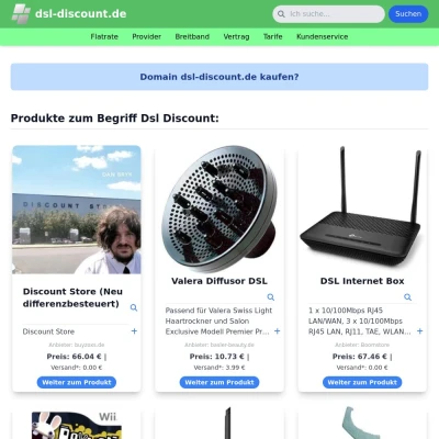 Screenshot dsl-discount.de