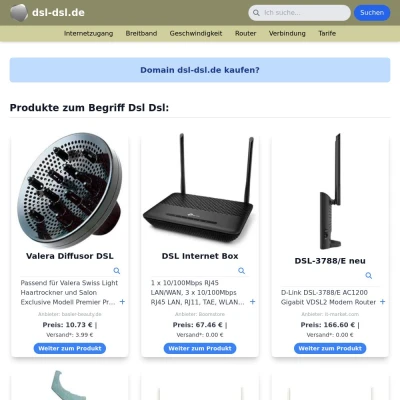 Screenshot dsl-dsl.de
