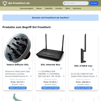 Screenshot dsl-frankfurt.de