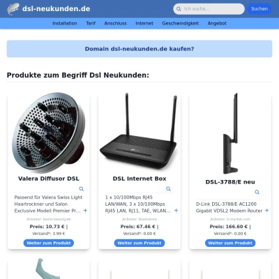 Screenshot dsl-neukunden.de