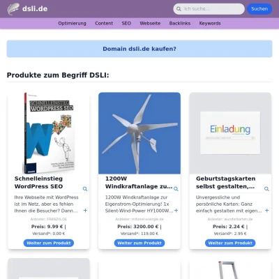 Screenshot dsli.de