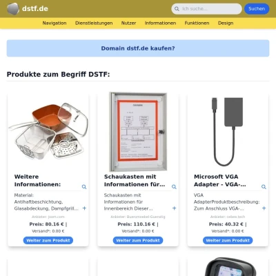 Screenshot dstf.de