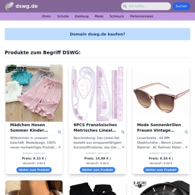 Screenshot dswg.de
