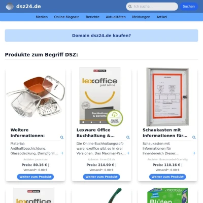 Screenshot dsz24.de