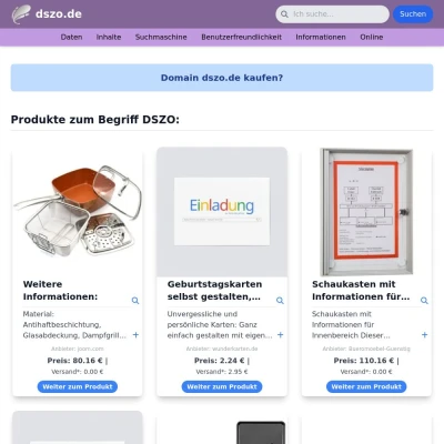 Screenshot dszo.de