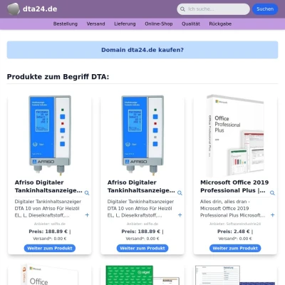Screenshot dta24.de