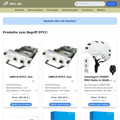 Screenshot dtcc.de