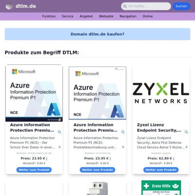 Screenshot dtlm.de