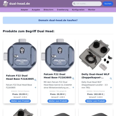 Screenshot dual-head.de