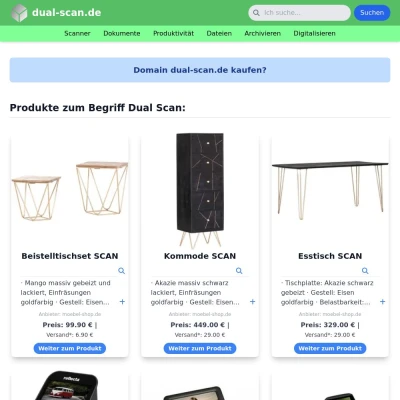 Screenshot dual-scan.de