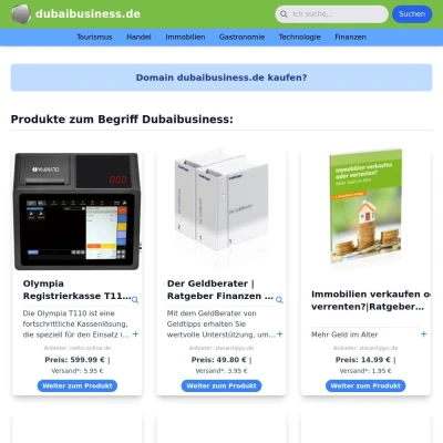 Screenshot dubaibusiness.de