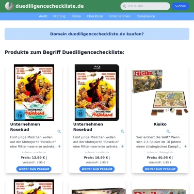 Screenshot duediligencecheckliste.de