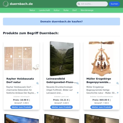 Screenshot duernbach.de
