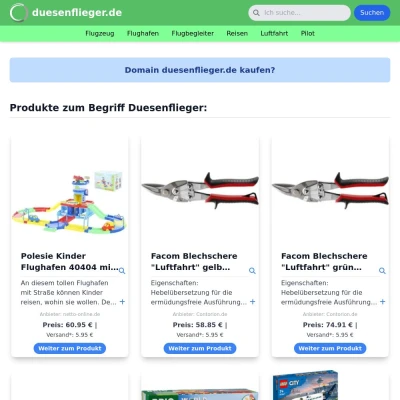 Screenshot duesenflieger.de