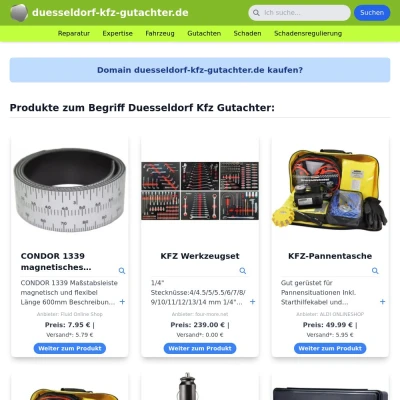 Screenshot duesseldorf-kfz-gutachter.de