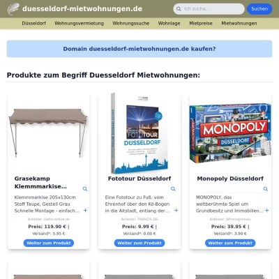 Screenshot duesseldorf-mietwohnungen.de