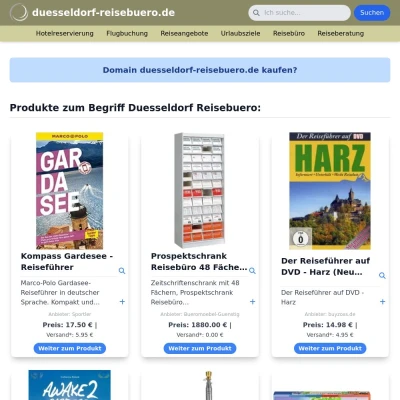 Screenshot duesseldorf-reisebuero.de