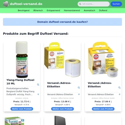 Screenshot duftoel-versand.de