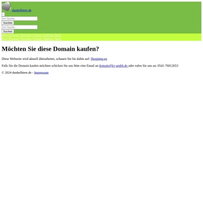 Screenshot dunkelbiere.de