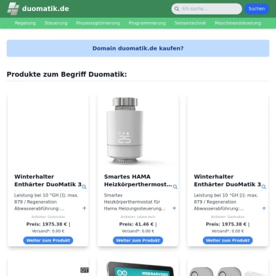 Screenshot duomatik.de
