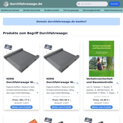 Screenshot durchfahrwaage.de