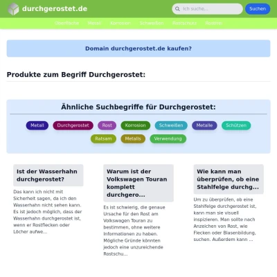 Screenshot durchgerostet.de