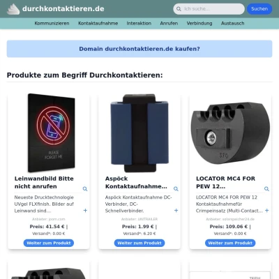 Screenshot durchkontaktieren.de