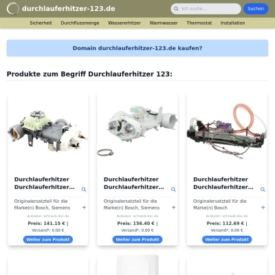 Screenshot durchlauferhitzer-123.de