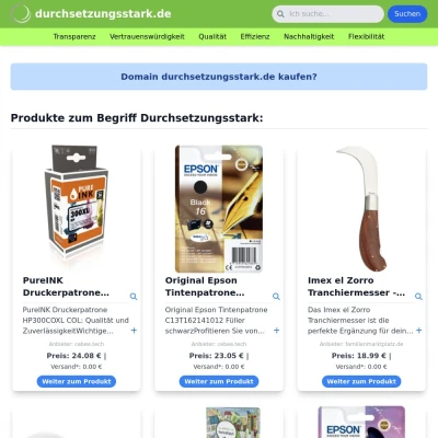 Screenshot durchsetzungsstark.de