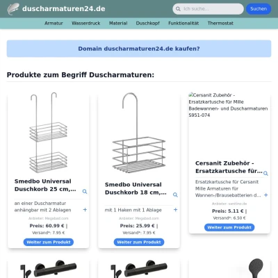 Screenshot duscharmaturen24.de