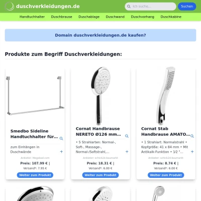 Screenshot duschverkleidungen.de