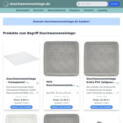 Screenshot duschwanneneinlage.de