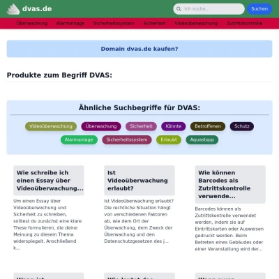 Screenshot dvas.de