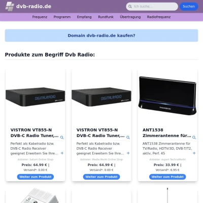 Screenshot dvb-radio.de