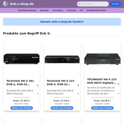 Screenshot dvb-s-shop.de