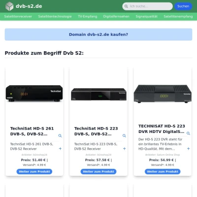 Screenshot dvb-s2.de