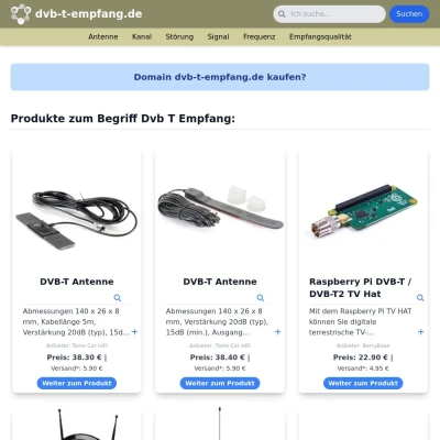 Screenshot dvb-t-empfang.de