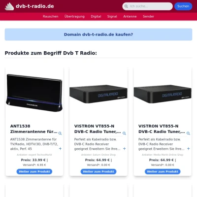 Screenshot dvb-t-radio.de