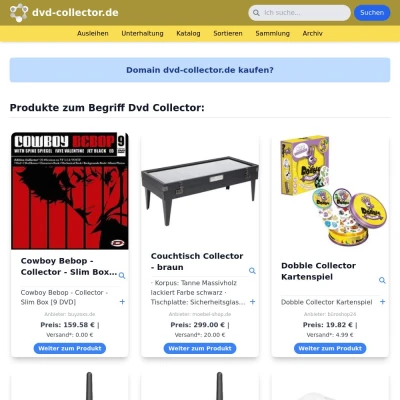 Screenshot dvd-collector.de