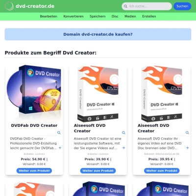 Screenshot dvd-creator.de