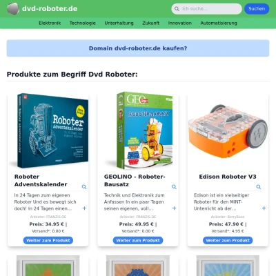 Screenshot dvd-roboter.de