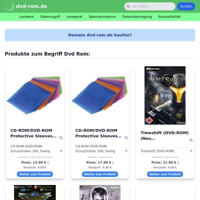 Screenshot dvd-rom.de