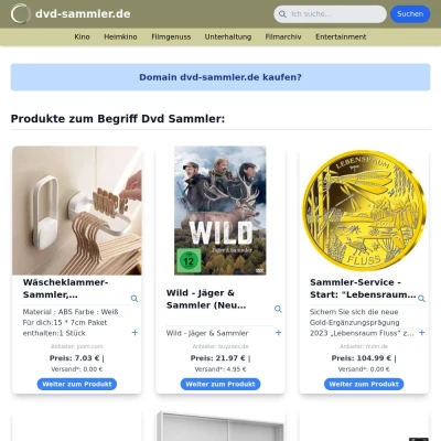 Screenshot dvd-sammler.de