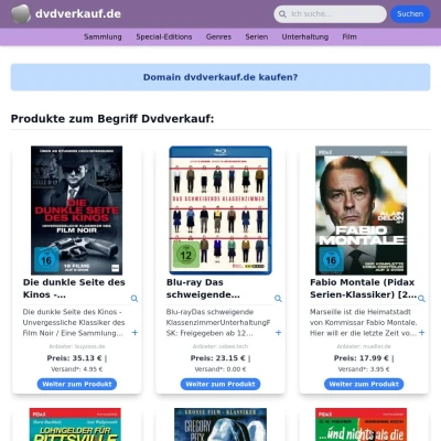 Screenshot dvdverkauf.de