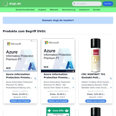 Screenshot dvgi.de