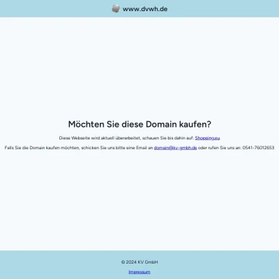 Screenshot dvwh.de