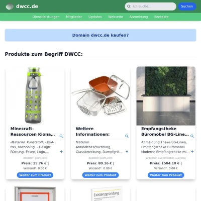 Screenshot dwcc.de