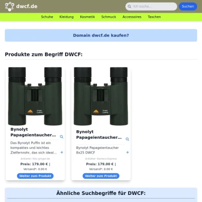 Screenshot dwcf.de